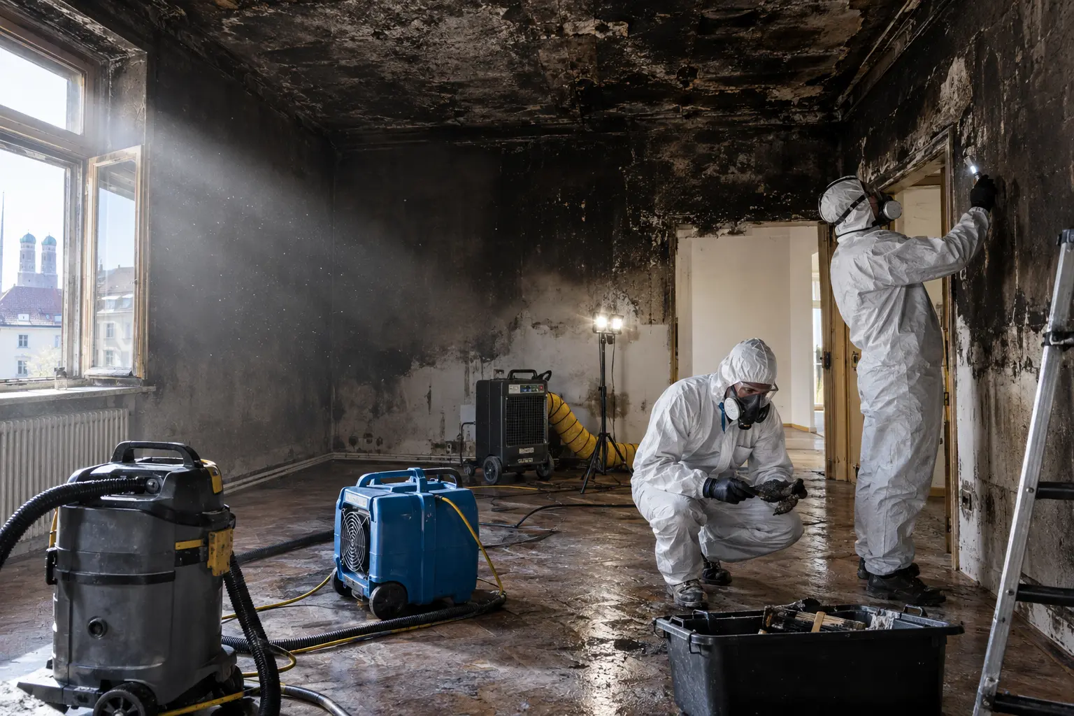 Professionelle Brandschadensanierung und Schadensreinigung in München